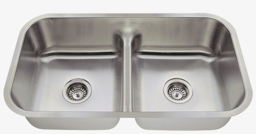 16 Gauge Stainless Steel Sink With Low Divide, transparent png #1632071