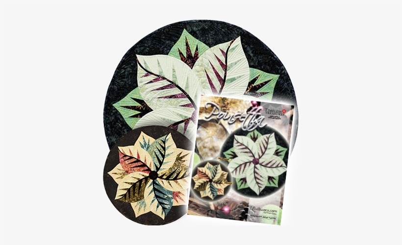 Nl-poinsettia - Poinsettia Table Topper Quilt Pattern By Quiltworx, transparent png #1632185