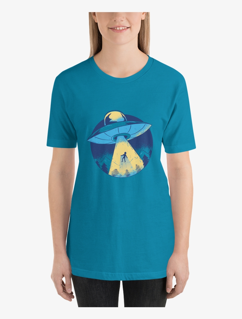 Ufo Spaceship Human Abduction Shirt T-shirts - Shirt, transparent png #1632307
