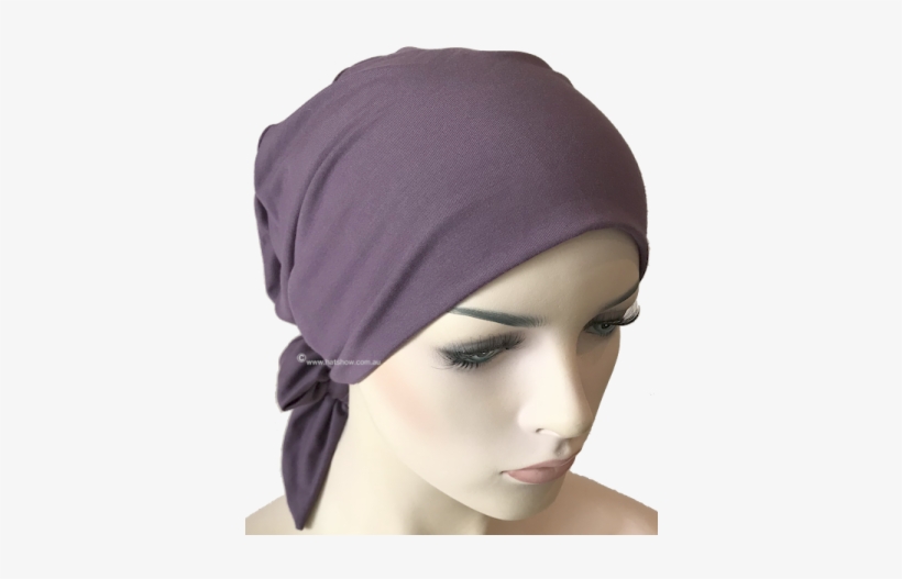 Comfortable, Stretch Bamboo Headscarf With Short Ties - Headpiece, transparent png #1632325