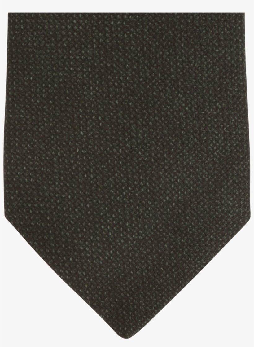 Dark Green Structured Wool Tie - Wool, transparent png #1632546