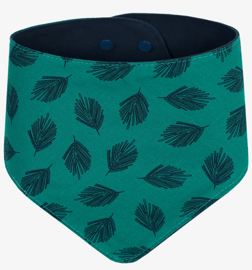 Teal Leaves Bandana - Kerchief, transparent png #1632892
