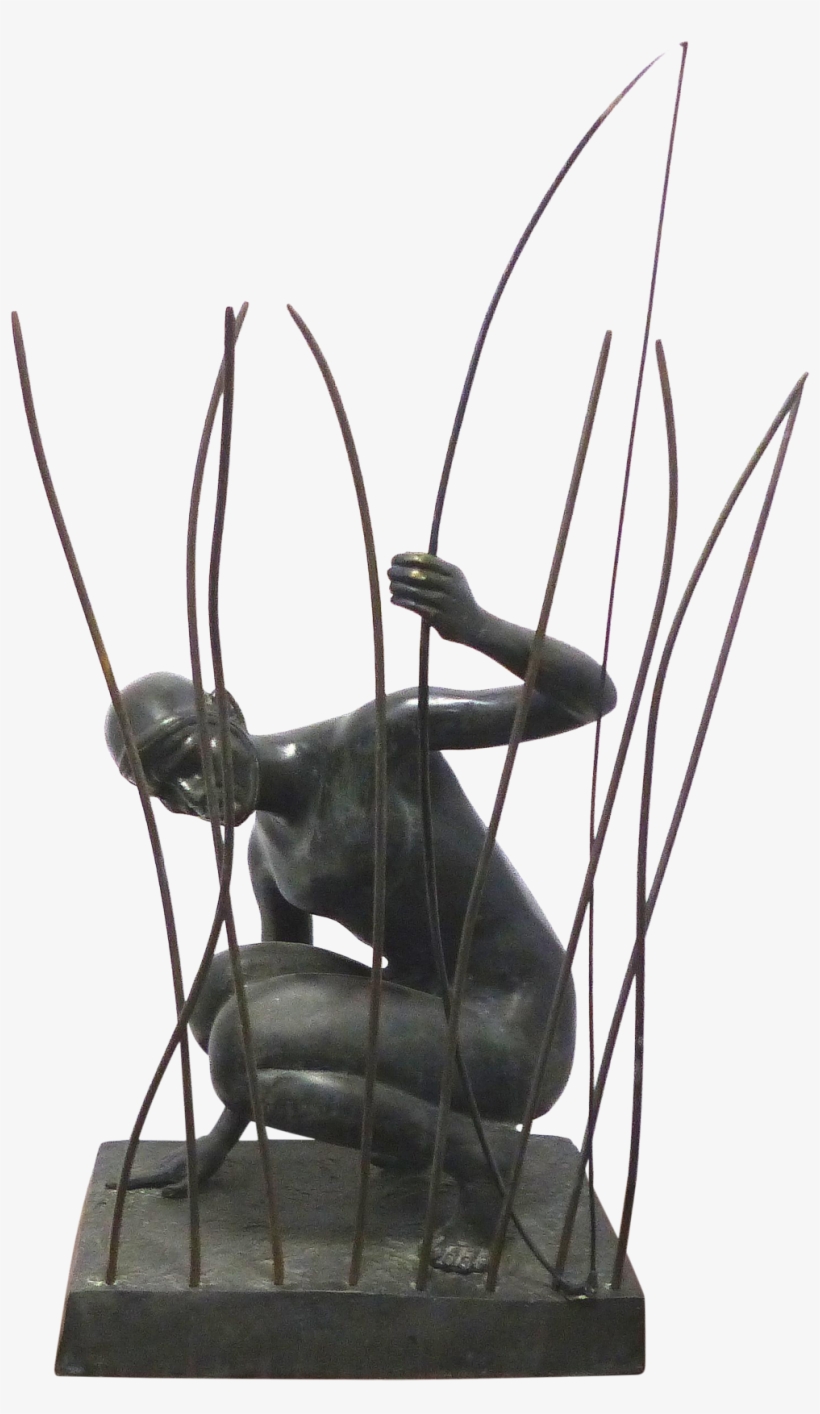 Art Deco Bronze Hunter Sculpture - Sculpture, transparent png #1633064