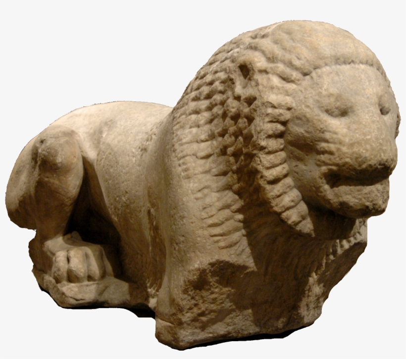 Funerary Lion Louvre Ma2790 - Bronze Sculpture, transparent png #1633085