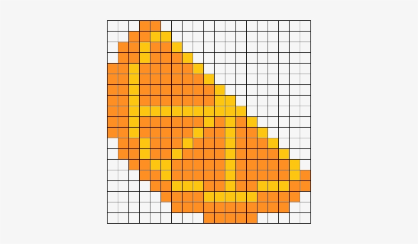 Orange Slice Perler Bead Pattern / Bead Sprite - Jack O Lantern Perler Bead Pattern, transparent png #1633089