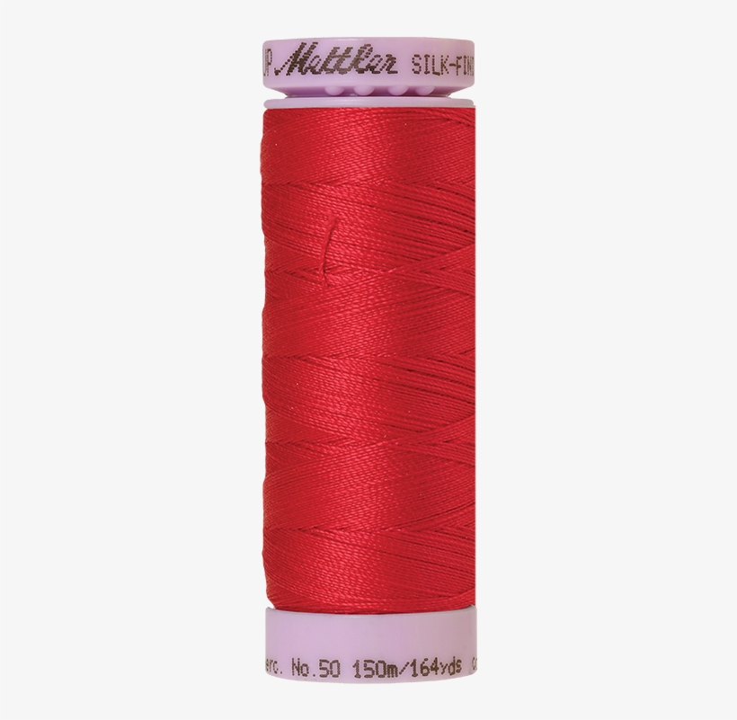 Poinsettia 164 Yard Spool - Mettler Silk Finish Cotton No.50 150m Farbnummer 717, transparent png #1633233