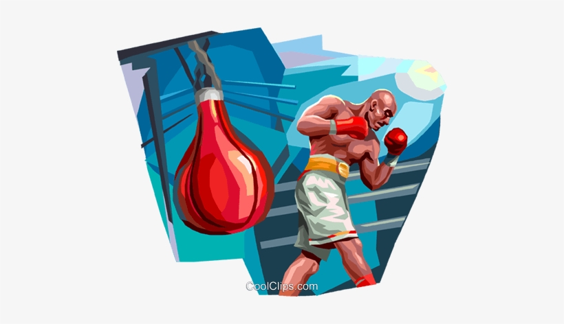 Boxers And Fighters Royalty Free Vector Clip Art Illustration - Professional Boxing, transparent png #1633234