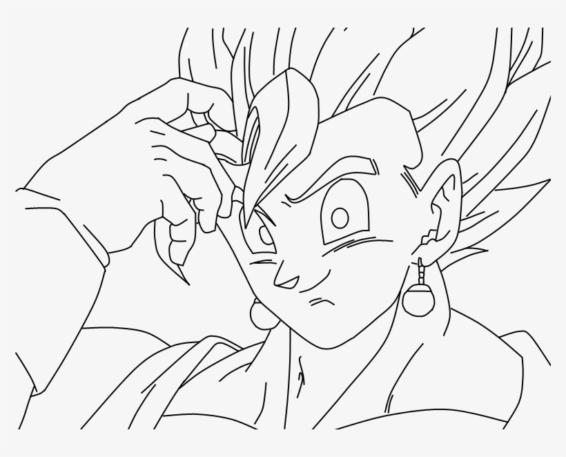 Joking Vegito - Dragon Ball Super Para Dibujar, transparent png #1633413