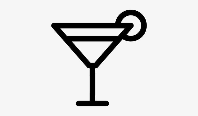 Cocktail With Orange Slice - Cocktail, transparent png #1633628