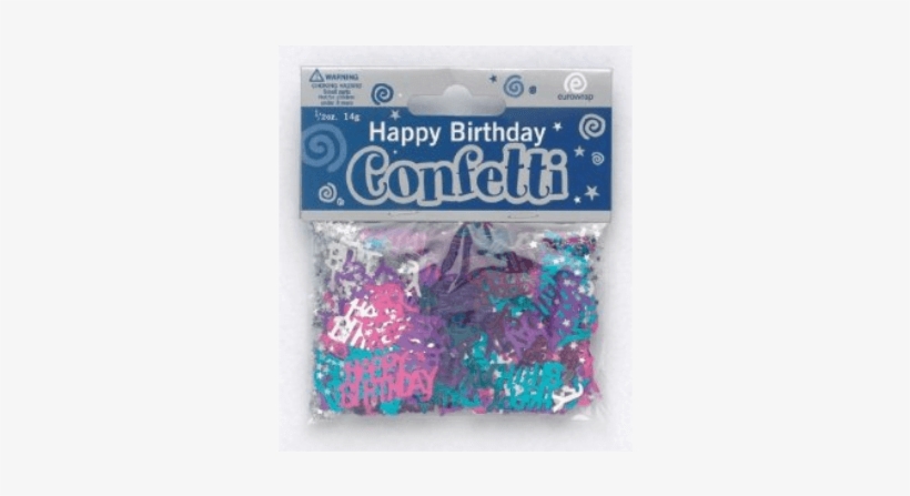 Happy Birthday Confetti 14g Bag - 50th Birthday Assorted Metallic Confetti, transparent png #1634305