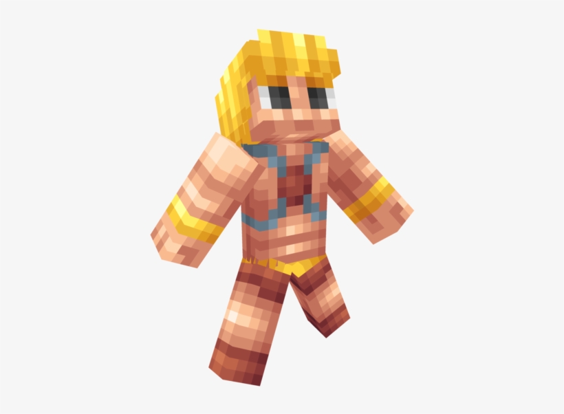 Svg Library He Man Minecraft Skin From Masters Of - Minecraft Pe He Man Skin, transparent png #1634517