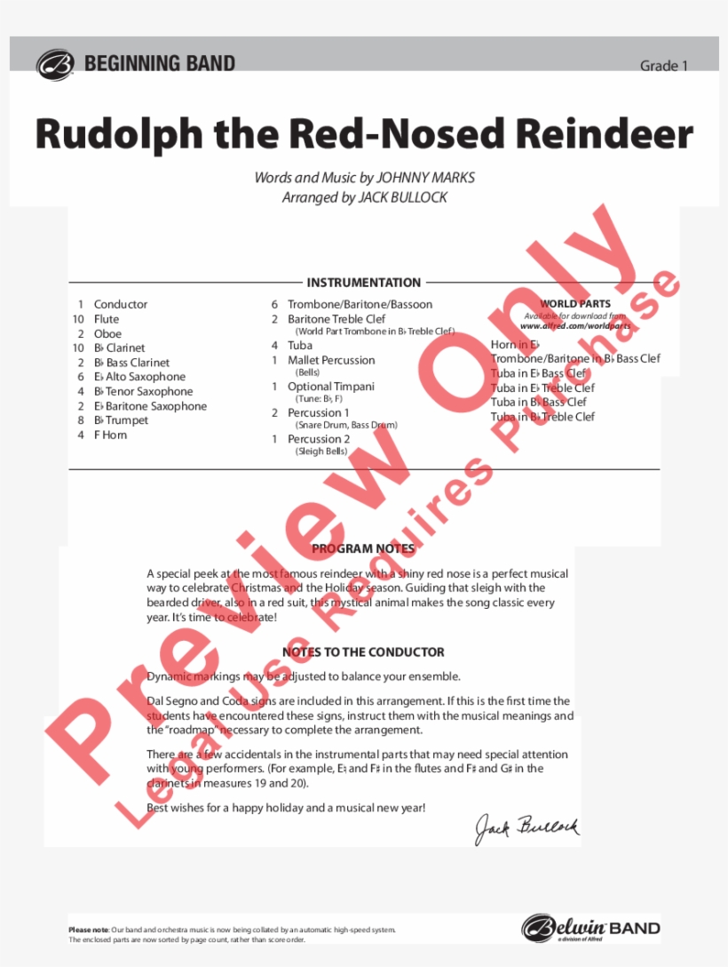 Rudolph The Red Nosed Reindeer Thumbnail - Fire's Edge Sheet Music, transparent png #1634612