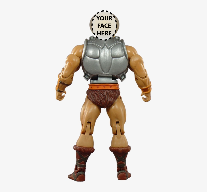 Heman 6" All-vinyl Figure With Your Face On It - He-man, transparent png #1634859