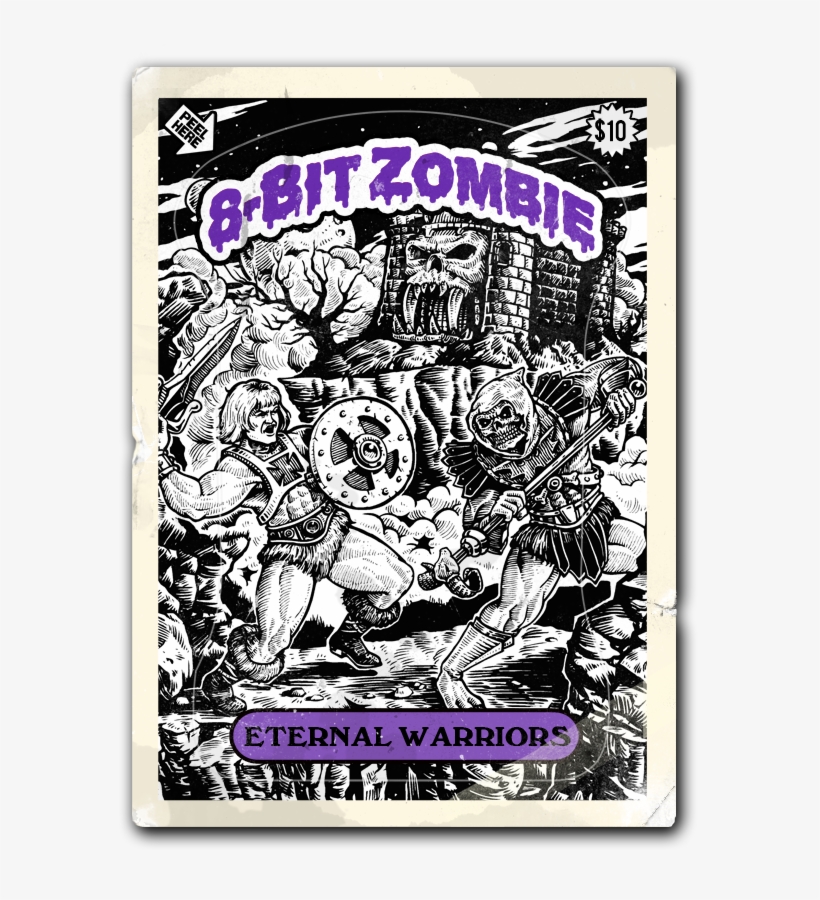 8 Bit Zombie Sold Out He Man - Peewee & Garbage Pail Mashup *oldskool Custom Artwork*, transparent png #1634889