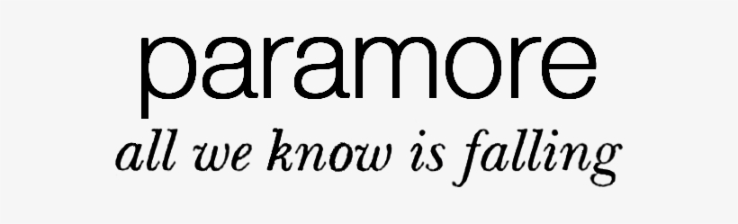 Awkif - Paramore All We Know Is Falling Png, transparent png #1634920