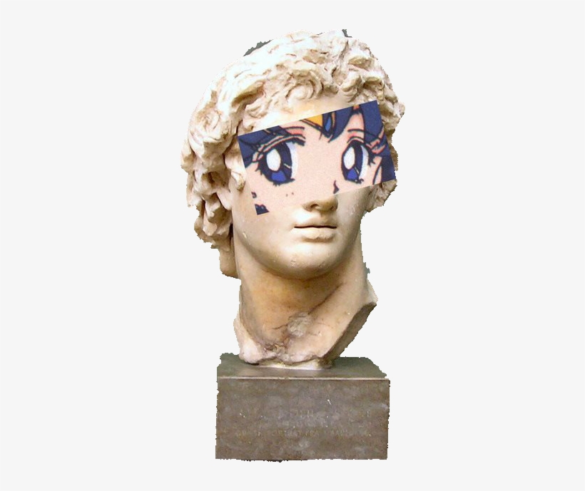 Report Abuse - Greek Bust Png Vaporwave, transparent png #1635043