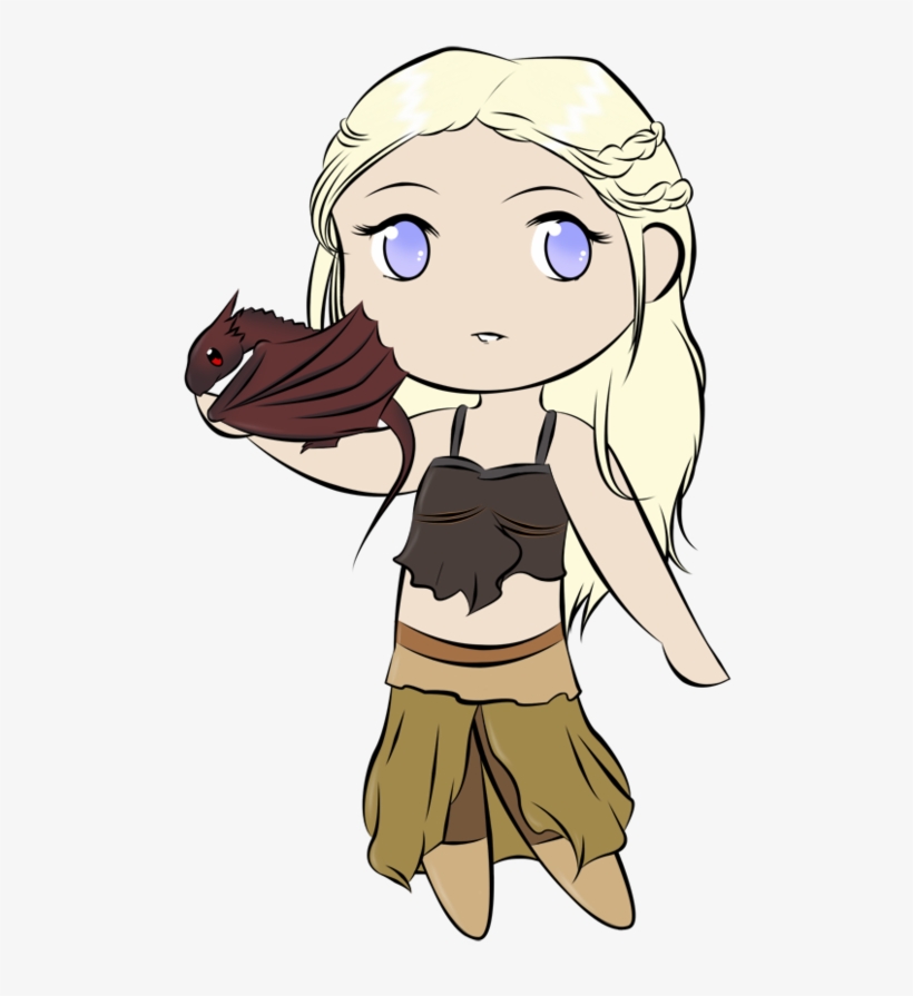 Fanart Drawing Daenerys Targaryen - Cartoon, transparent png #1635217