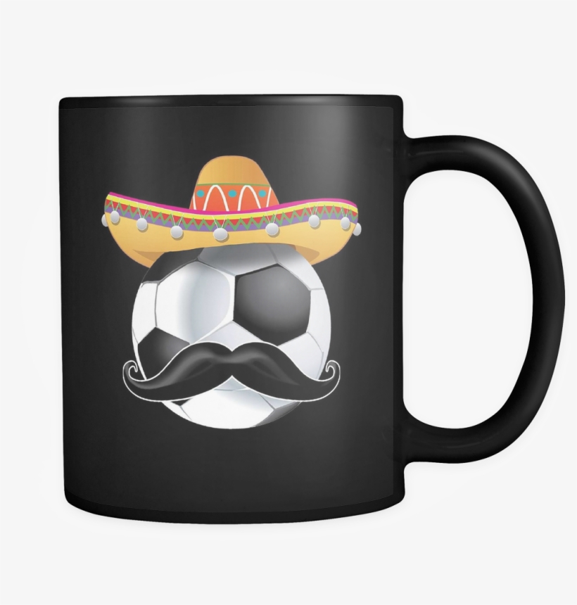 Funny Soccer Ball Mustache Mexican Sport - I M Just Here For The Savasana, transparent png #1635384