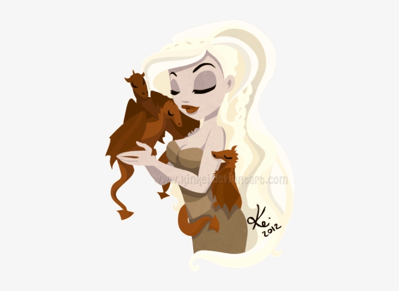 Daenerys Art - Cartoon Game Of Thrones Dragon, transparent png #1635467