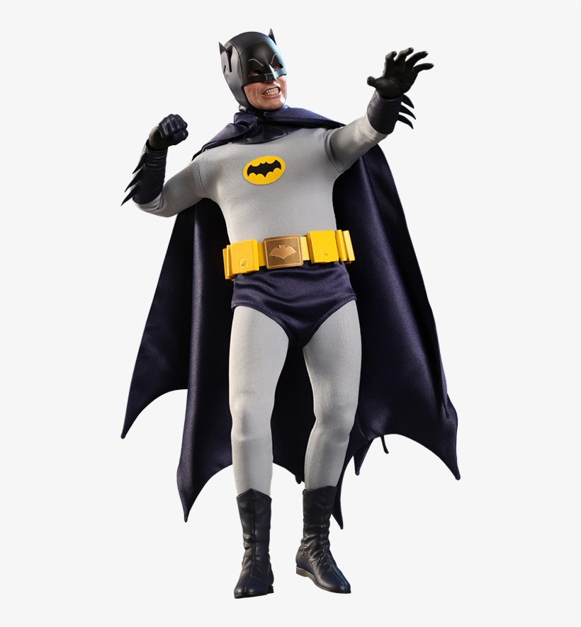 Dc Comics Sixth Scale Figure Batman - Hot Toys 1/6th 1966 Batman Figure Adam West By Hot, transparent png #1635564