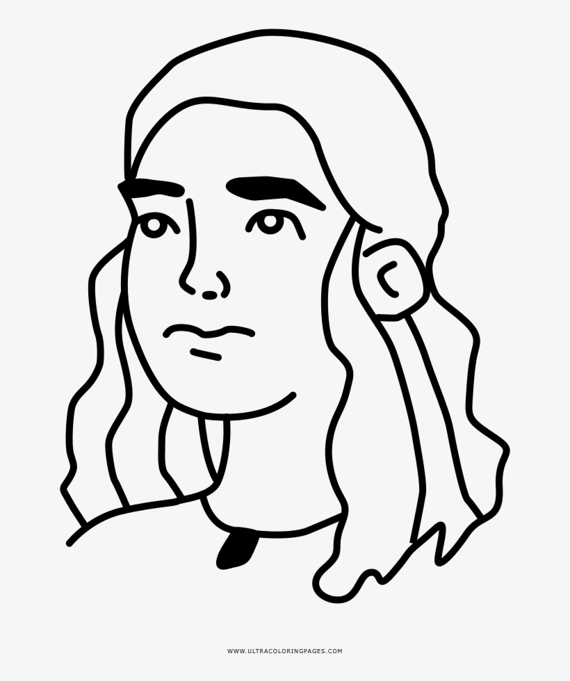 Daenerys Targaryen Coloring Page - Drawing, transparent png #1635759