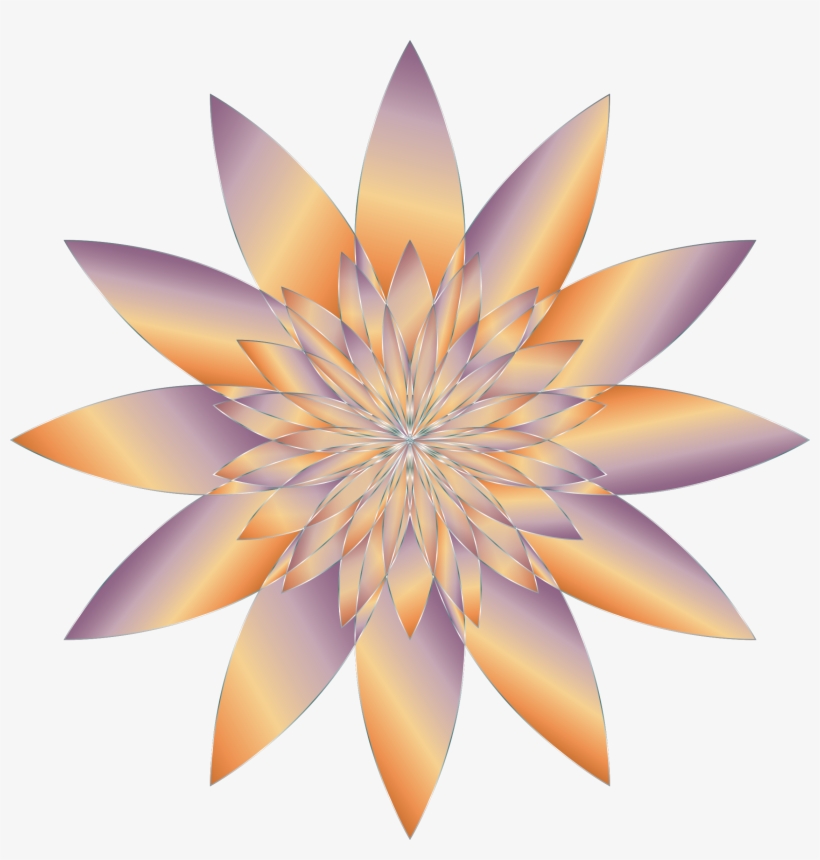 Chromatic Flower 19 No Background Graphic Royalty Free - Clip Art, transparent png #1636099