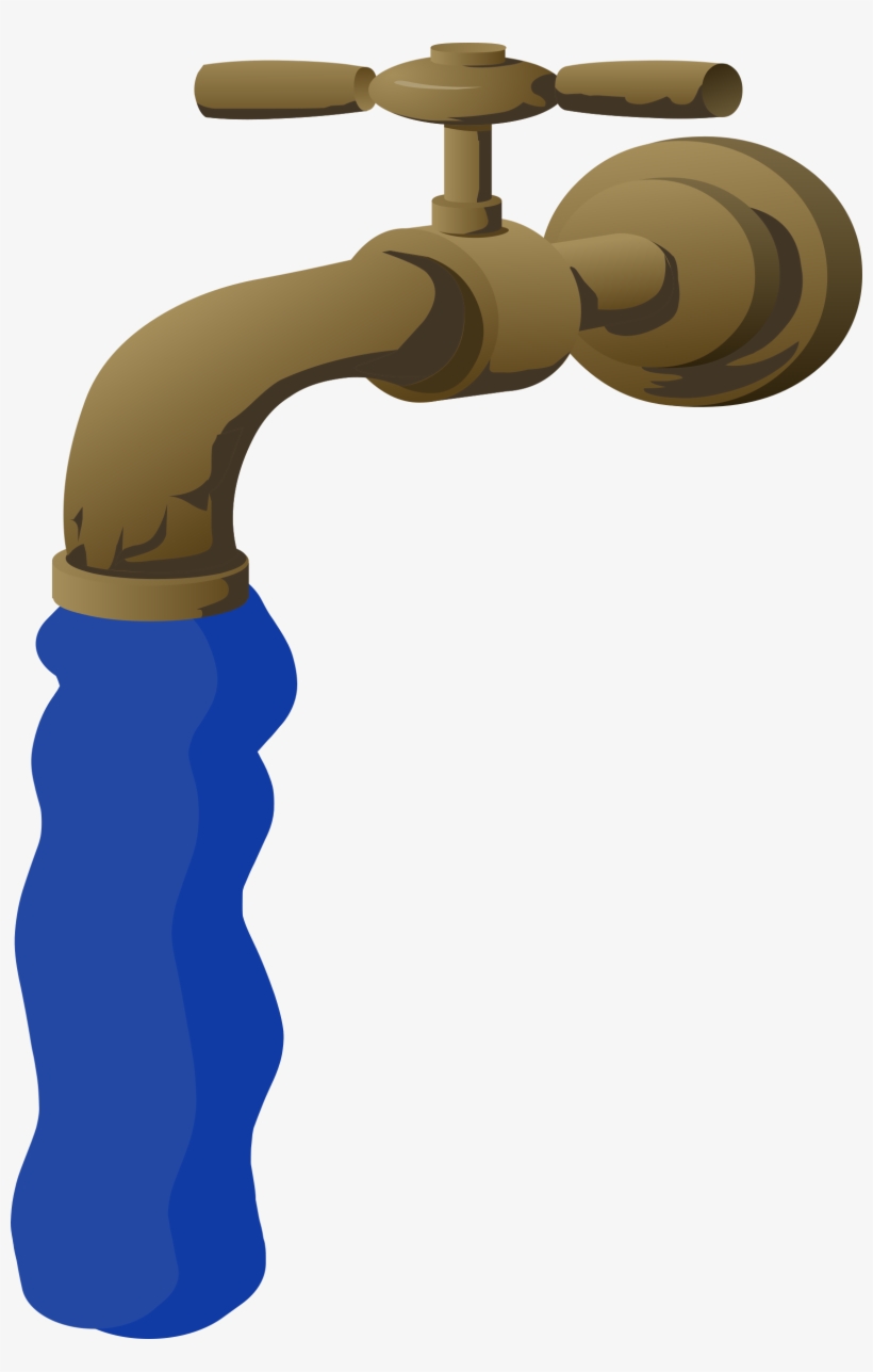 Vector Bronze Big Image Png - Clip Art Water Pipe, transparent png #1636149