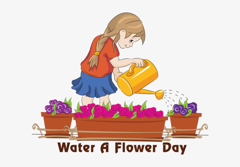National Water A Flower Day Water The Flowers Clipart Free Transparent Png Download Pngkey