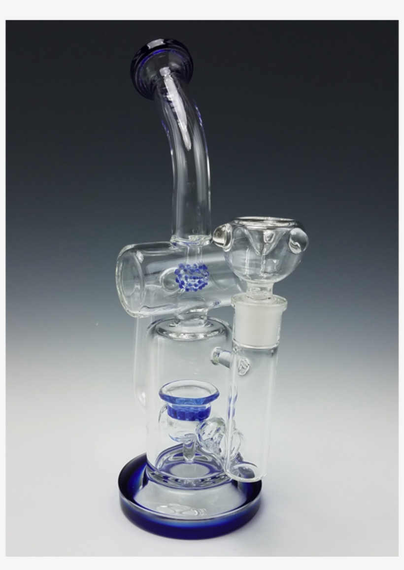 10" Honeycomb Percolator Recycler Water Pipe By Mile - Bong, transparent png #1636374
