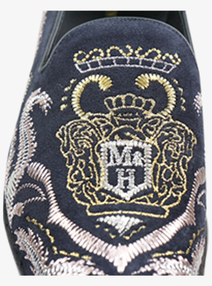 Loafers Melvin & Hamilton Prince 2suede Navy Embrodery, transparent png #1636533