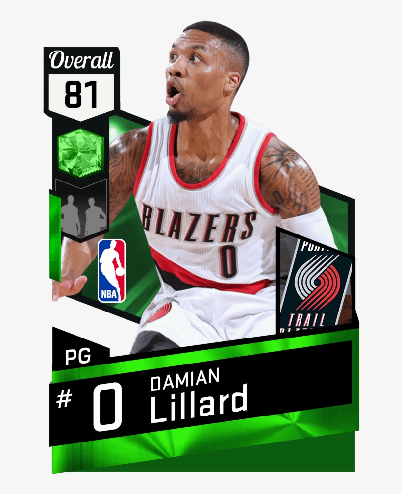 Mtdb Nba 2k17 - Nba 2k17 Damian Lillard, transparent png #1636535