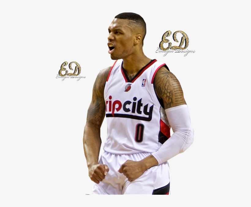 Share This Image - Damian Lillard Pumped, transparent png #1636537