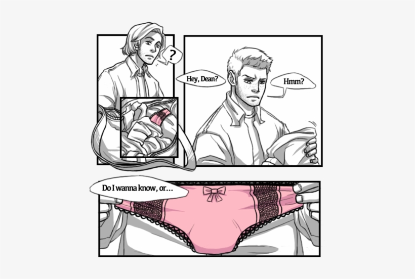 Dean Sucks At Keeping Secrets - Dean Winchester Panties Fanart, transparent png #1636708