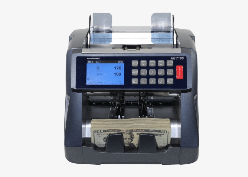 Accubanker Ab7100 Mixed Bill Value Counter - Accubanker Ab7100, transparent png #1637216