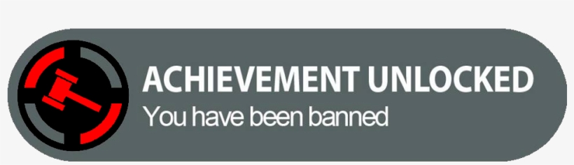 Achievement Unlocked You Have Been Banned Png Clipart - Brussels Intercommunal Transport Company, transparent png #1637349