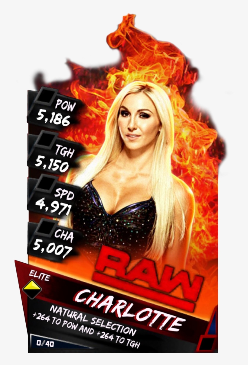 Supercard Charlotte S3 Elite Raw 9600 - Wwe Supercard Sasha Banks, transparent png #1637619
