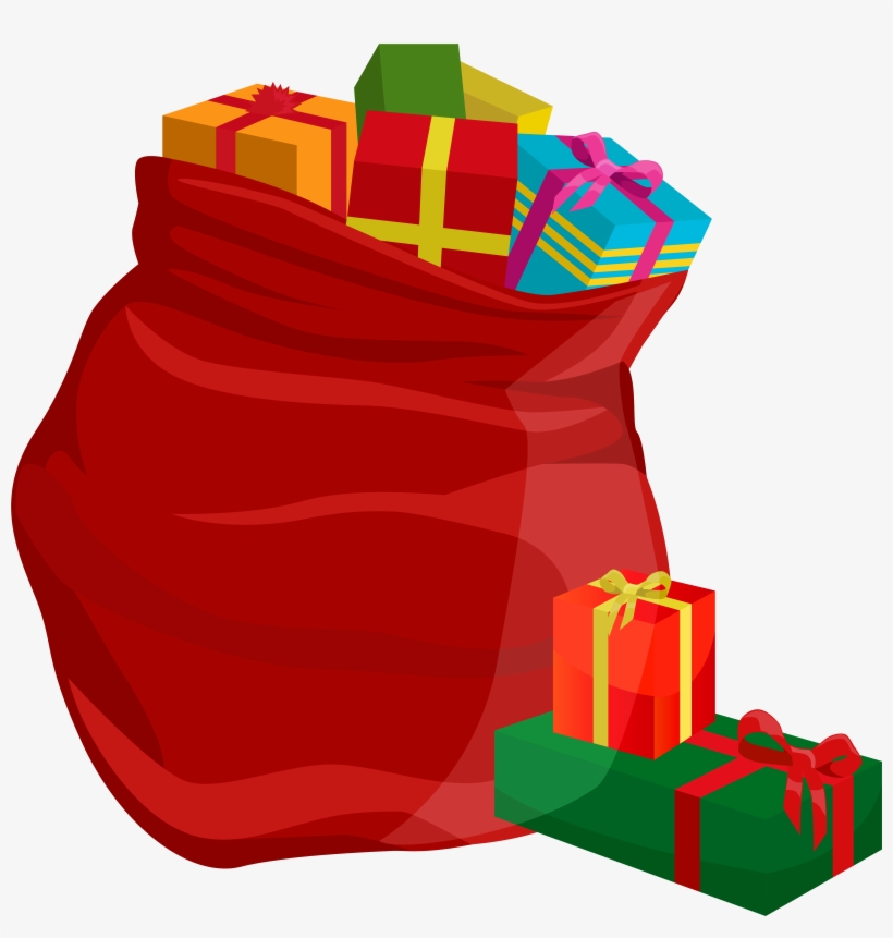 Santa Bag Png, transparent png #1637936