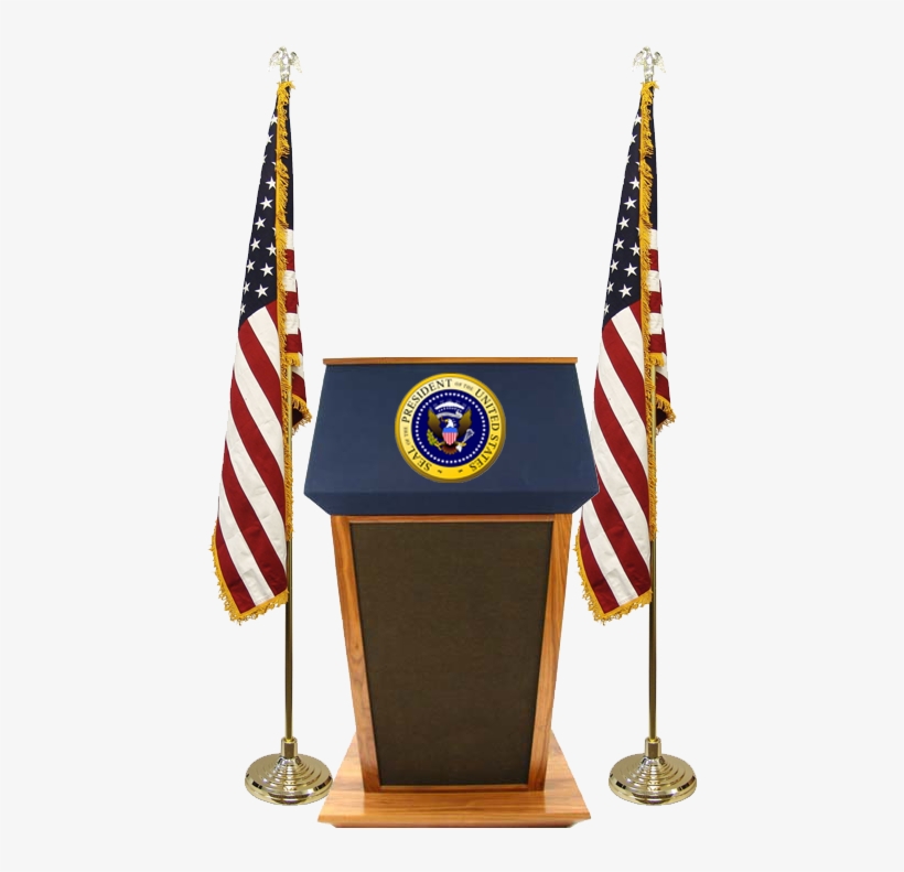 Presidential Stickers Messages Sticker-5 - Us Flag Store Indoor American 9ft. Oak Flag Pole Kit, transparent png #1638125