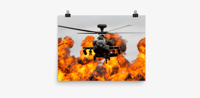 Apache Helicopter Putting On A Display - Boeing Ah-64 Apache, transparent png #1638176