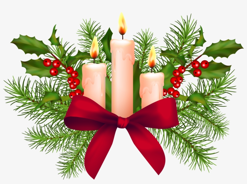 Svg Library Christmas Candles Clipart - Christmas Candles Clip Art, transparent png #1638204