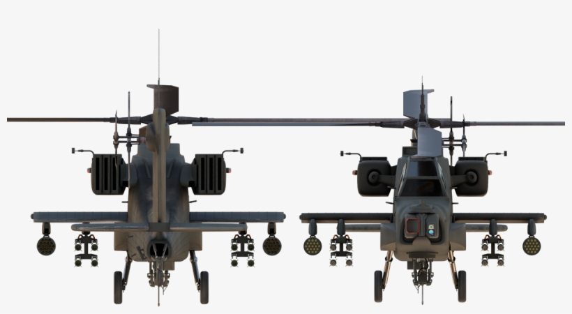 It Is Modeled To Scale, Unwrapped, Textured And Packed - Military Helicopter, transparent png #1638284