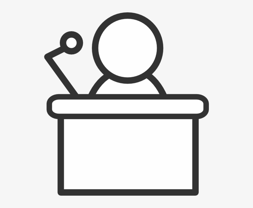 Podium - Speaker Podium Clipart, transparent png #1638286