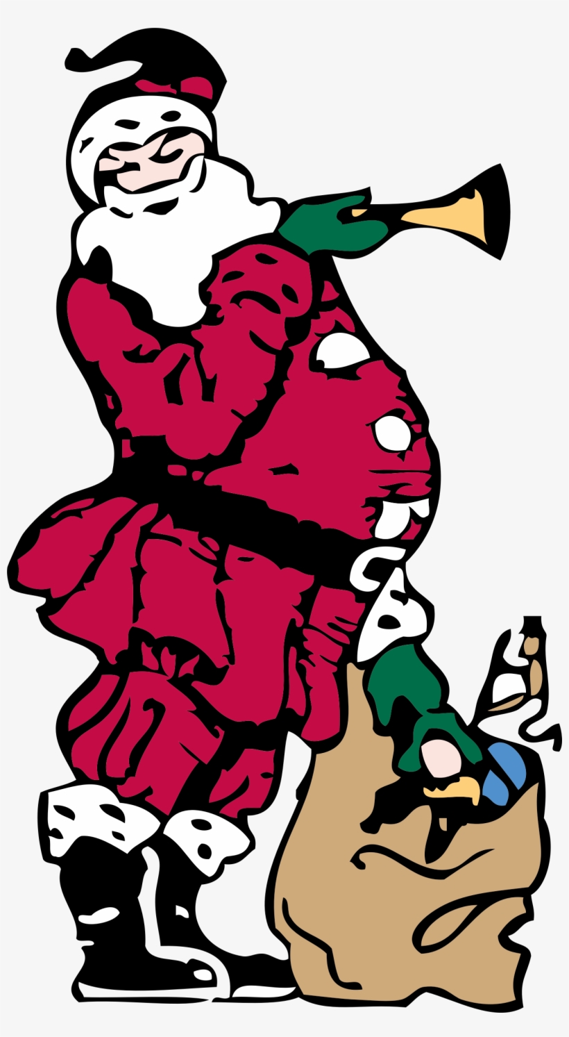 This Free Icons Png Design Of Santa And His Toy Bag, transparent png #1638363