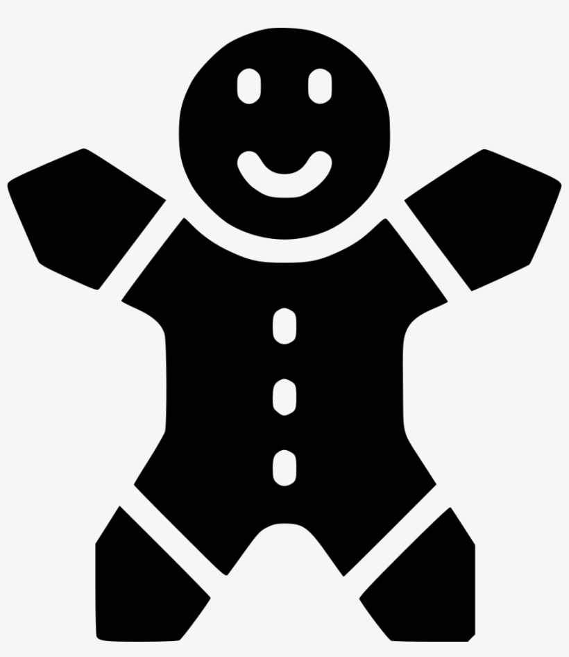 Christmas Cookie Ginger Man - Gingerbread, transparent png #1638445