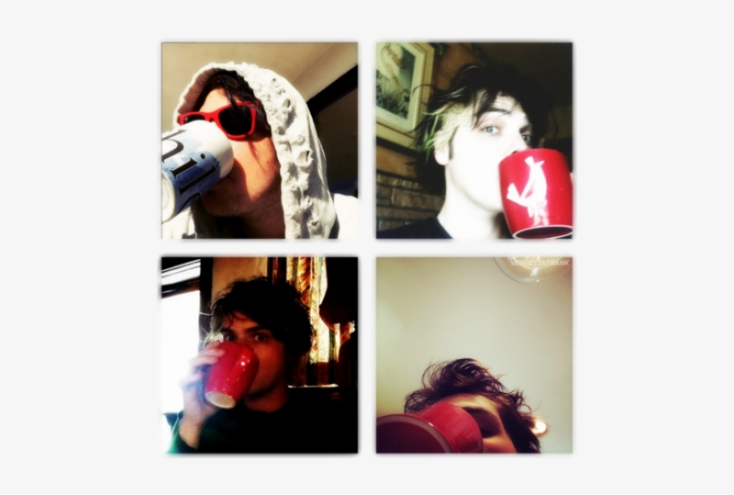 Gerard Way Coffee - Collage, transparent png #1638989