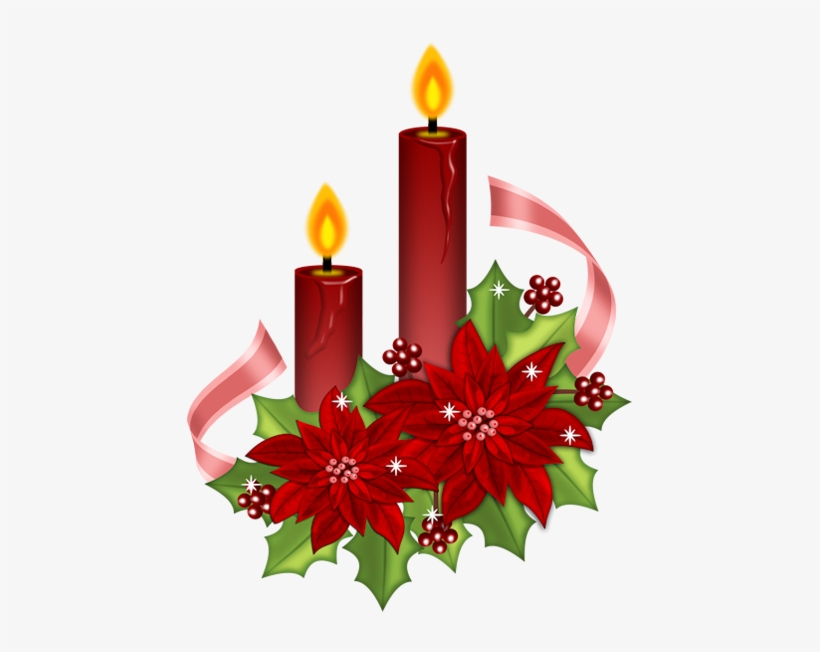 Christmas Candle Clipart Quotes - Christmas Candle Clipart Free, transparent png #1639285