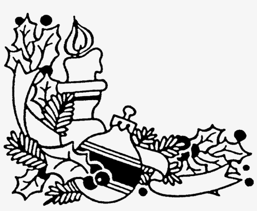 Zoom Christmas Candle Rubber Stamp - Drawing, transparent png #1639312