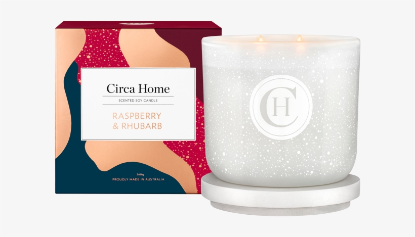 Circa Home 260g Raspberry And Rhubarb Christmas Candle - Circa Home Raspberry & Rhubarb 260g Classic Candle, transparent png #1639337