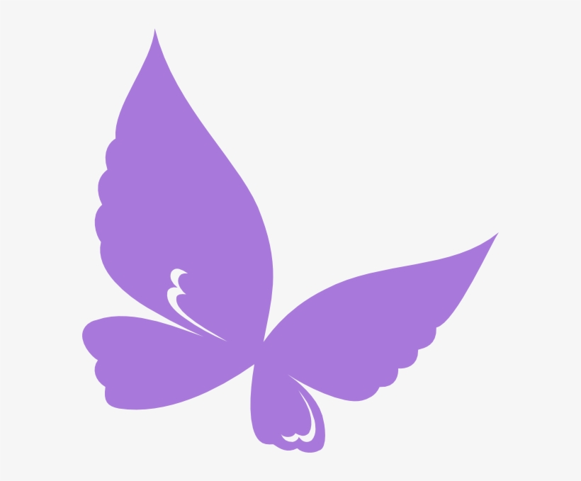 Purple Butterfly Border Clip Art - Purple Butterfly Clipart Png, transparent png #1639363