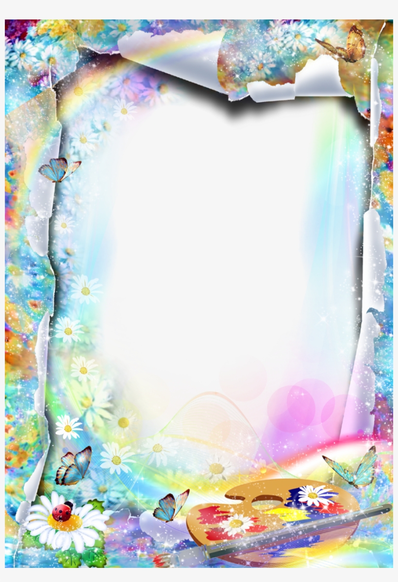Flower Photo Frame - Sfondi E Cornici Di Fiori, transparent png #1639448